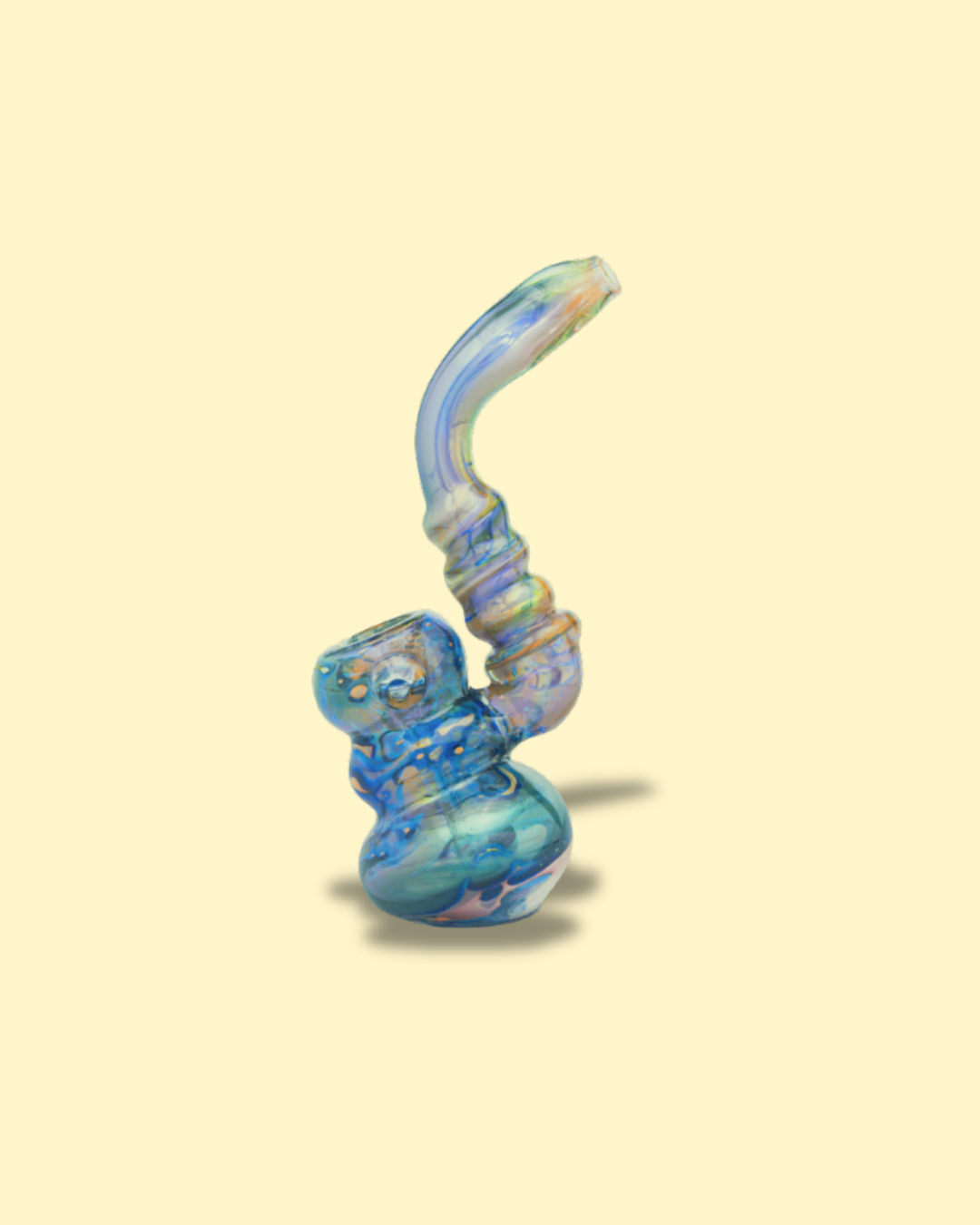 Double Glass Colored Bubbler