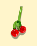 Double Cherry Bowl Glass Pipe