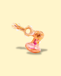 Gold Fumed Donut Bubbler