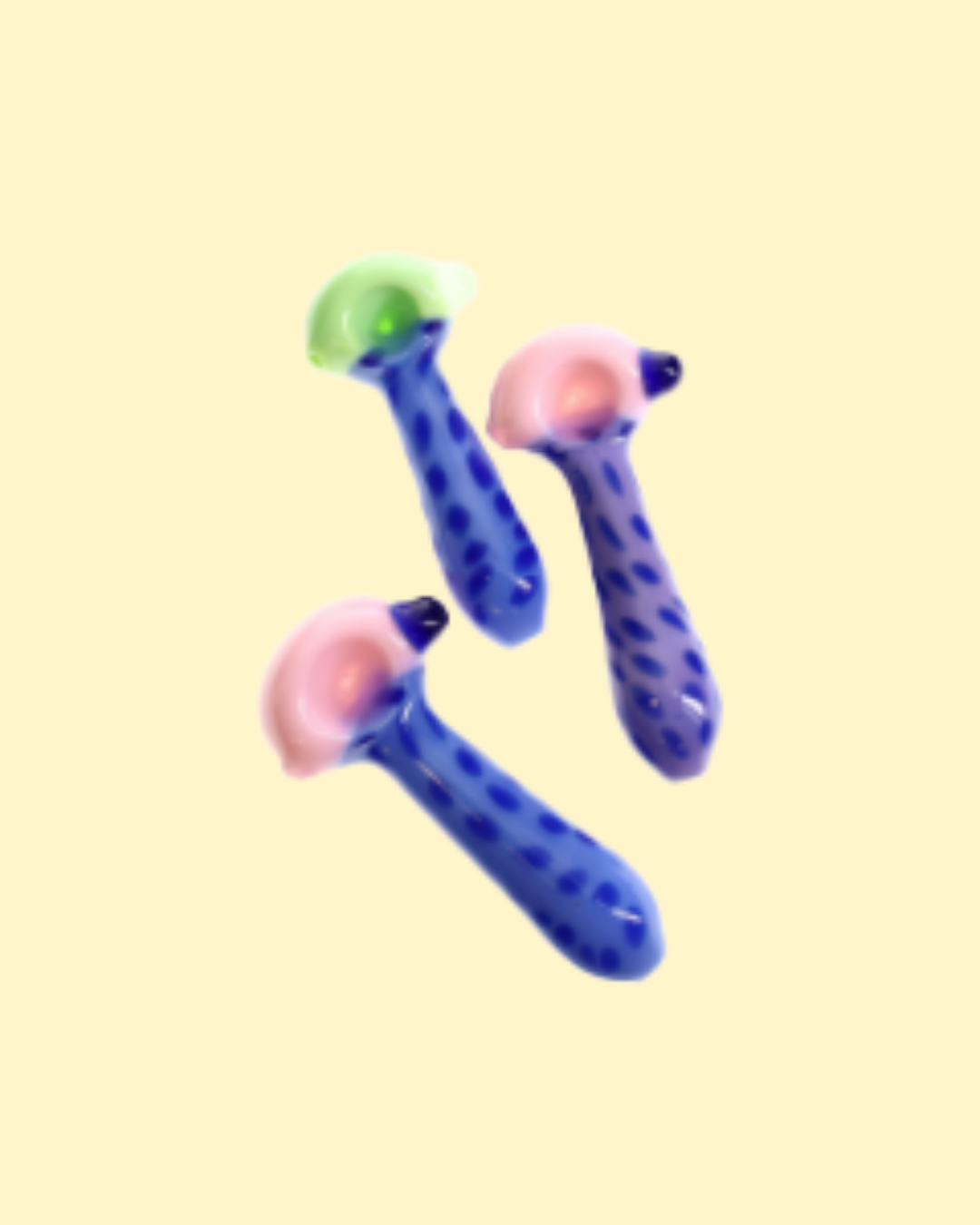 Polka Bubble Glass Pipe